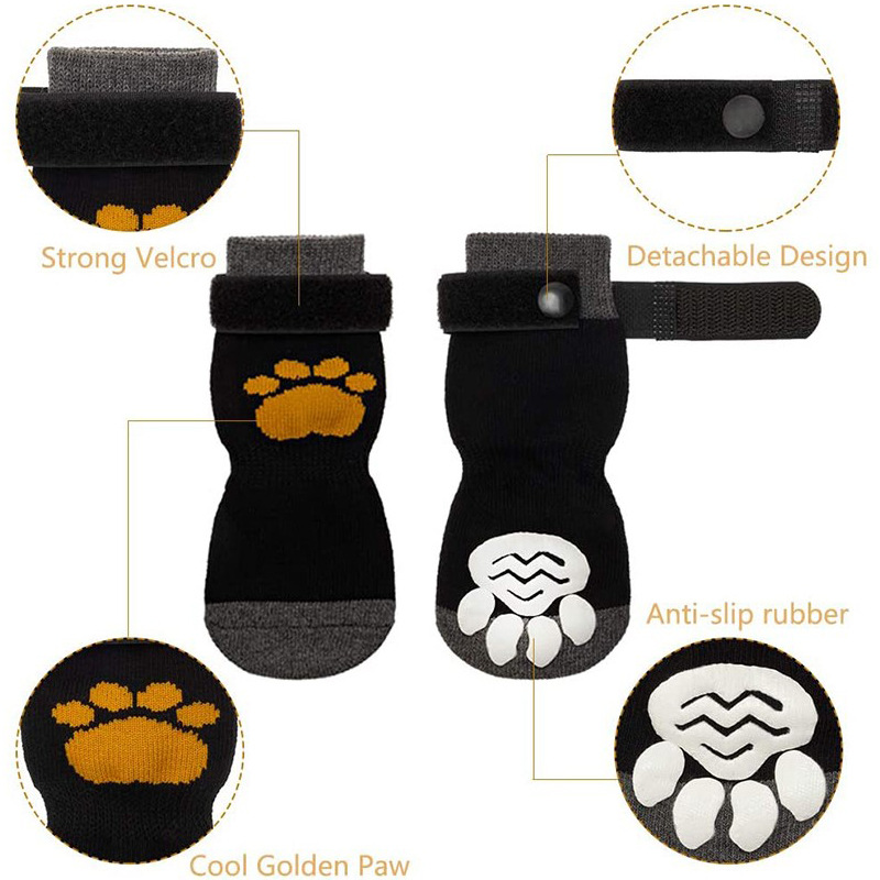 Pet Dog Shoes Reflective Anti slip Soft Breathable Socks Shoes For Dogs