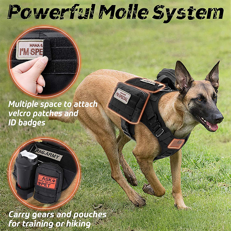 Luxury Dog Harness Custom Reversible Adjustable Dog Backpack Harness