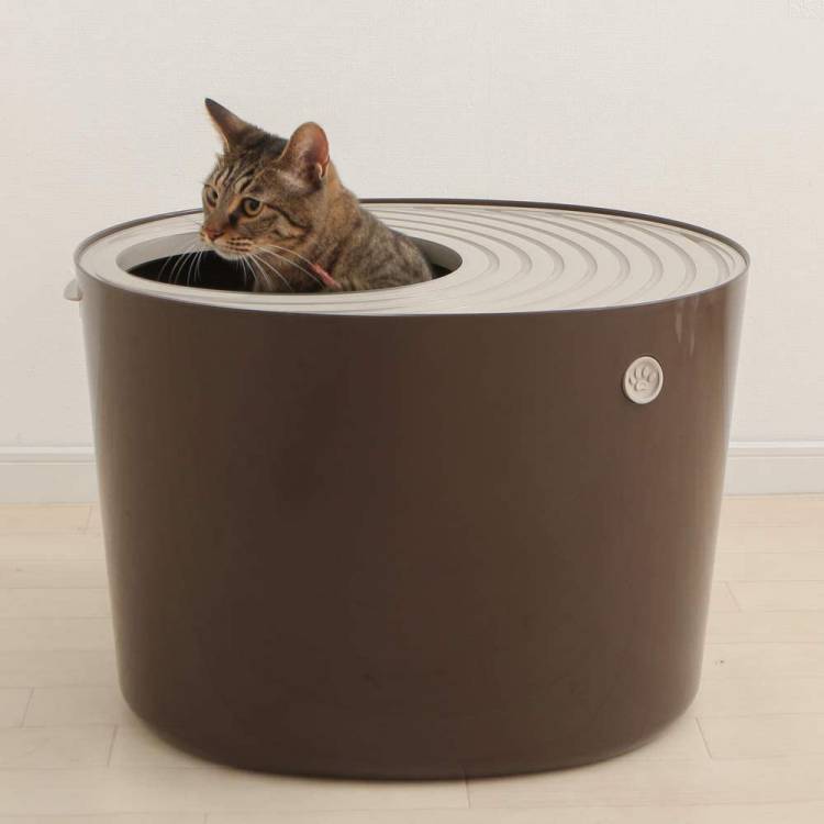 New Design Foldable Closed Cat Toilet Plastic Cat Litter Box