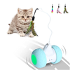 Pet Feather Cat Stick Electric Voice Cat Interactive Toy Intelligent Balance Car Light Emitting Robot 