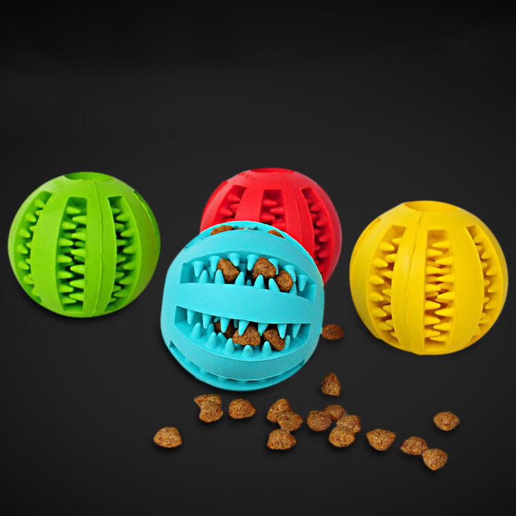 Watermelon Ball Pet Dog Toy Ball Chew Clean Teeth Grind Tooth Ball Pet Rubber Ball Dog Toy Leak Tooth Ball 