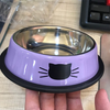 Pet Feeding Bowls Dogs Cats Pets Stainless Steel Dog Food Bowl