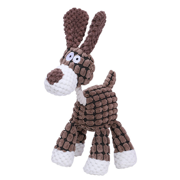 Amazon Pet Vocal Dog Cotton Rope Molars Bite Resistant Toy Rope Dog Toy Plush Vocal Interactive Toy 