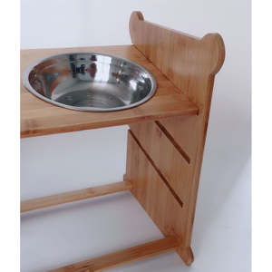 Wooden Practical Useful Design for Cat Dog Feeding Bowl