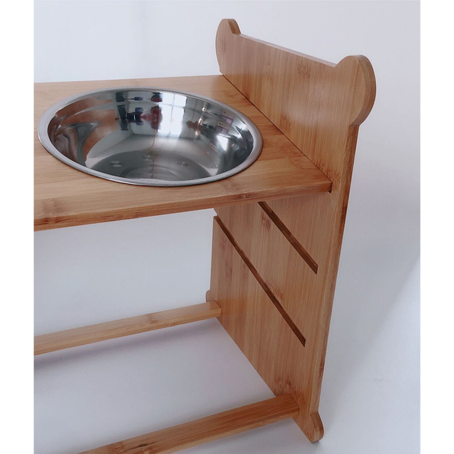Wooden Practical Useful Design for Cat Dog Feeding Bowl