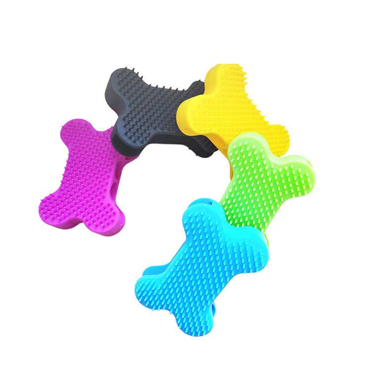 Silicone Dog Cat Hair Remover Dog Brush for Washing Pet Hair