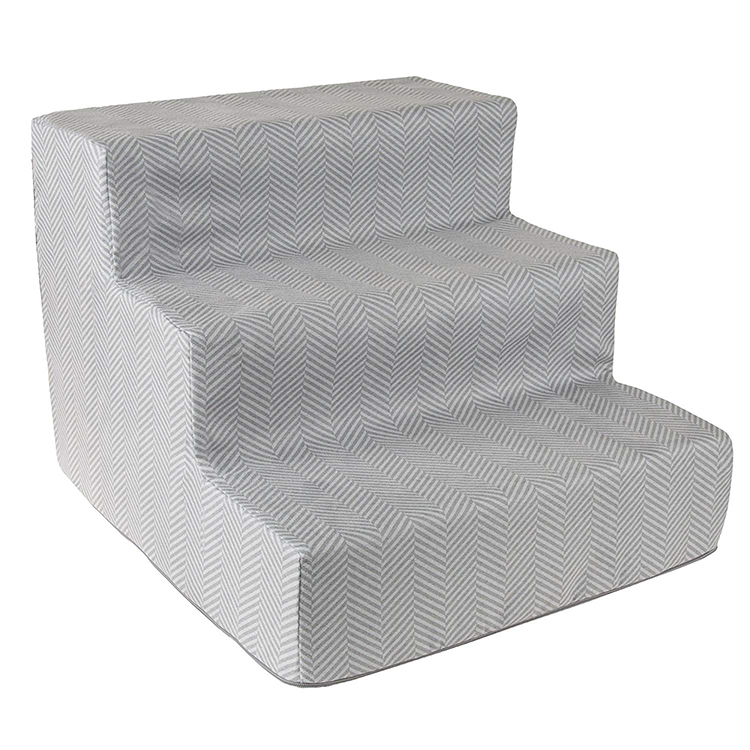 Portable Memory Foam Pet Stairs with Non-slip Back And Bottom