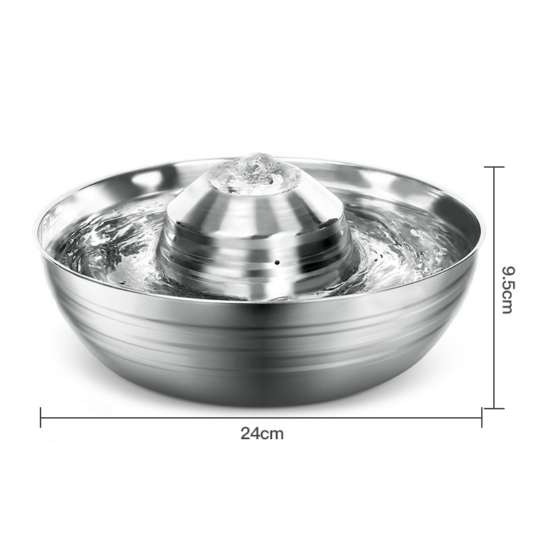 2022 New Arrival Stainless Steel Water Fountain Circulating for Cat