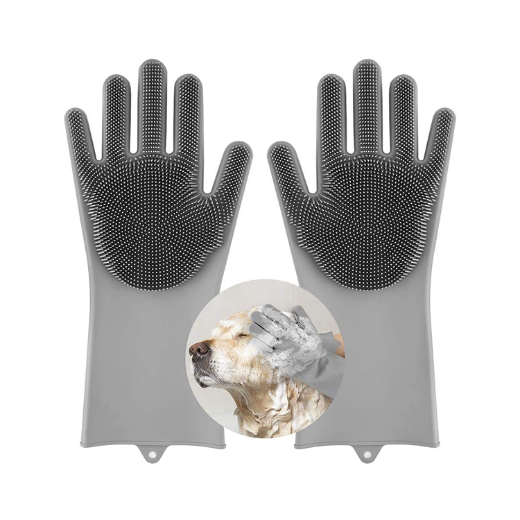 Pet Deshedding Brush Glove in Wash Fur Remover Dog Hair Remover Silicone