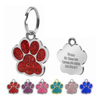 925 Sterling Silver Pet Tag Blank Sublimation Pet Tags Crystals Nfc Qr Pet Tag Blister