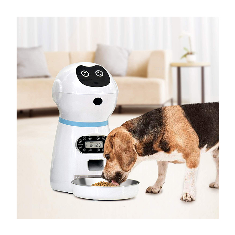 Smart Dogs Cats Food Dispenser Robot Automatic Pet Feeder