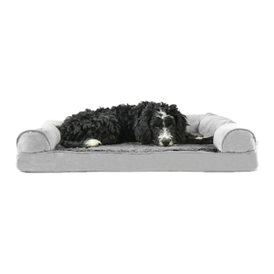 Faux Fur Bolster Top Paw Xl Best Cooling Orthopedic Harmony Memory Foam Dog Bed