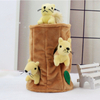 New Cute Squirrel Tree Hole Pet Plush Toy