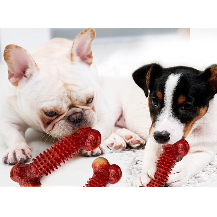 Pet Supplies Dog Molar Bite Stick Bone Phonation Toy