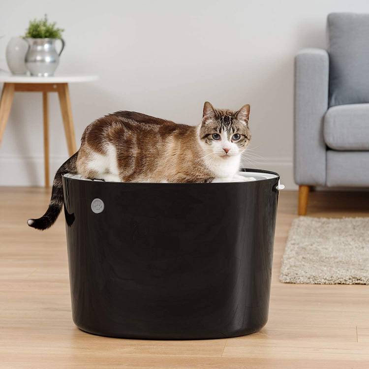 New Design Foldable Closed Cat Toilet Plastic Cat Litter Box