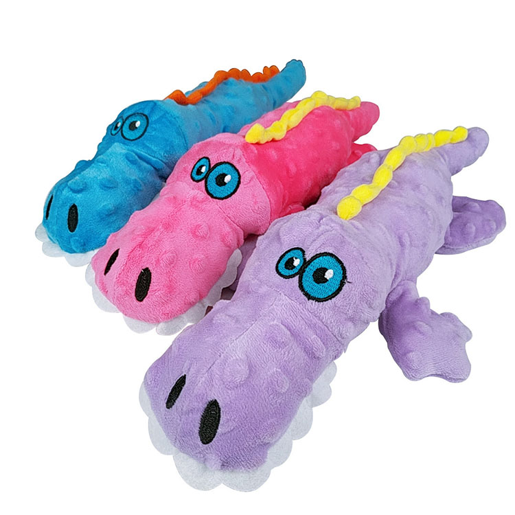 Crocodile Style Bite Resistant Molars Bite Interactive Pet Plush Toys