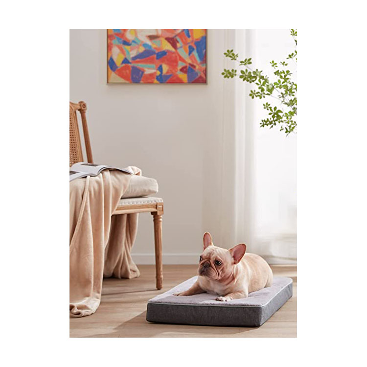 Light Grey Softy Comfortable Easy To Keep Cool, Calm Dog Bed