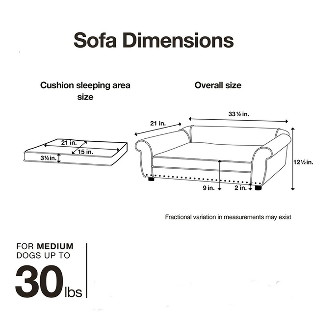 2021 New Memory Foam Luxury Furniture Pet Dog Sofa