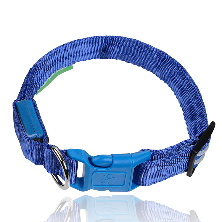 Waterproof Washable Safeti Hardware Luxury Nylon Led Dog Collar
