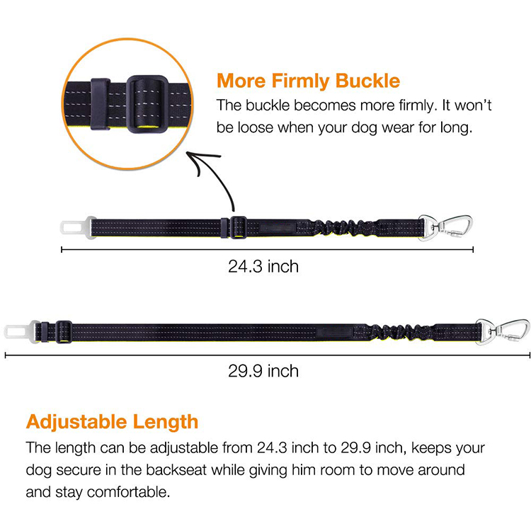 High Quality Travel Safety Dog Accessories Luxury Pet Belts