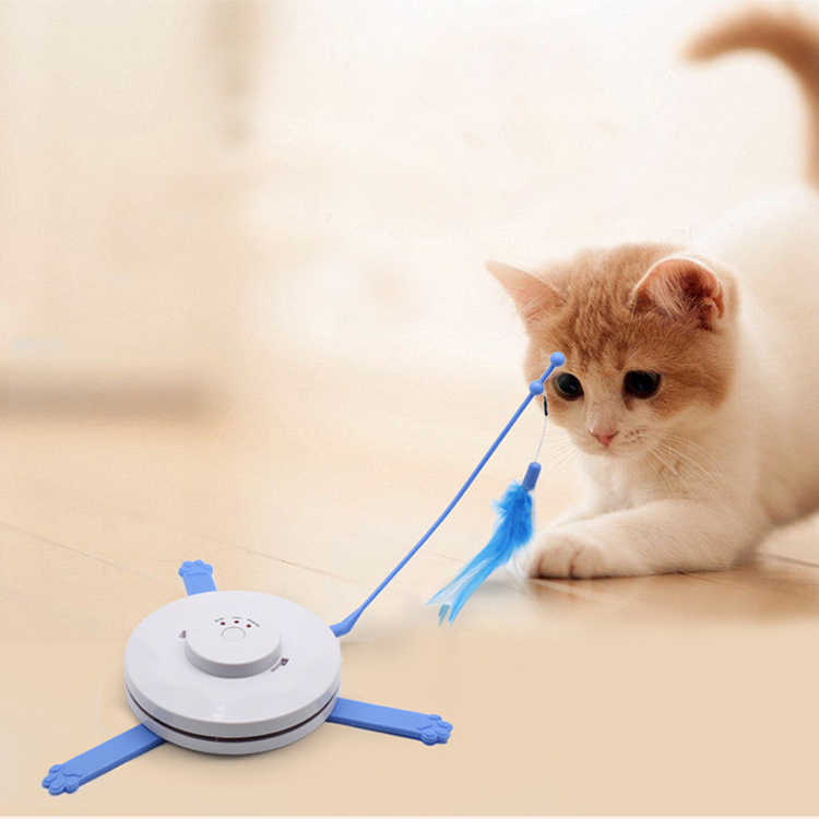 Wholesale Manufacturer Interactive Cat Toy Catch Mouse Electric Automatic Rotating Cat Teaser Toy