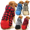 Autumn And Winter New Plaid Zipper Pocket Weiwang Big Dog Pet Clothes