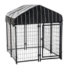 Xxl White Outdoor 24 Inch Cage Tray Dog Crate Kennel with Roof