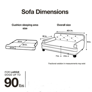  Luxury Cover Comfortable Waterproof Pet Sofa Chair Bed
