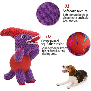 Cute Cat And Dog Squeaking Molars Bite Resistant Plush Toys