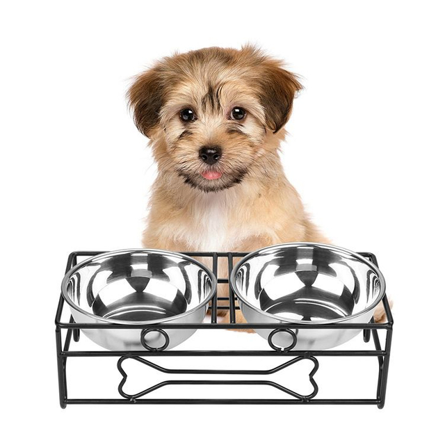 2022 Practical Solid Convenient Dog Bowls Feeder