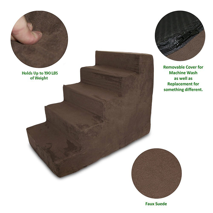 Anti-slip Pet Stairs High Density Memory Foam Pet Steps 