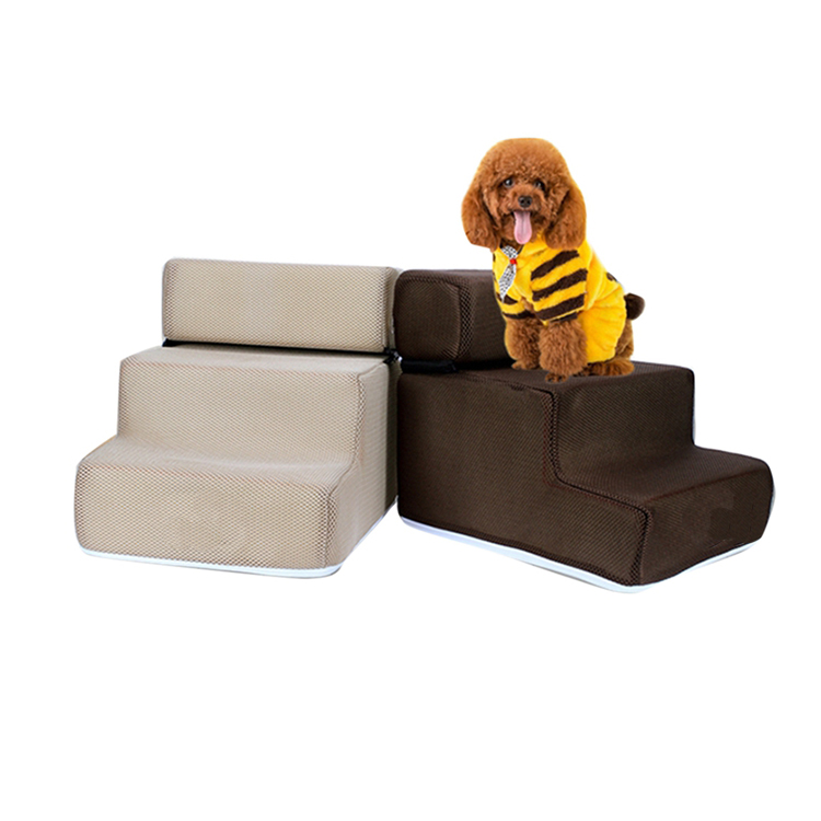 Foldable Foam Pet Stairs with Anti-slip Bottom