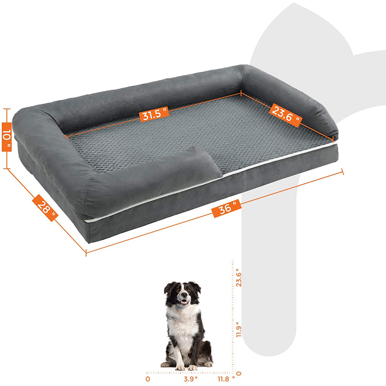 Large Xlarge Paw Orthopedic Pet Pad Donut Memory Foam Dog Bed with Removable Washable Cover