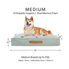 Gel Shredded Memory Foam Cushion Top Paw Orthopedic Cooling Dog Bed