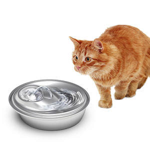 New stainless steel cat electric circulating automatic cat water fountain for pet drinking 