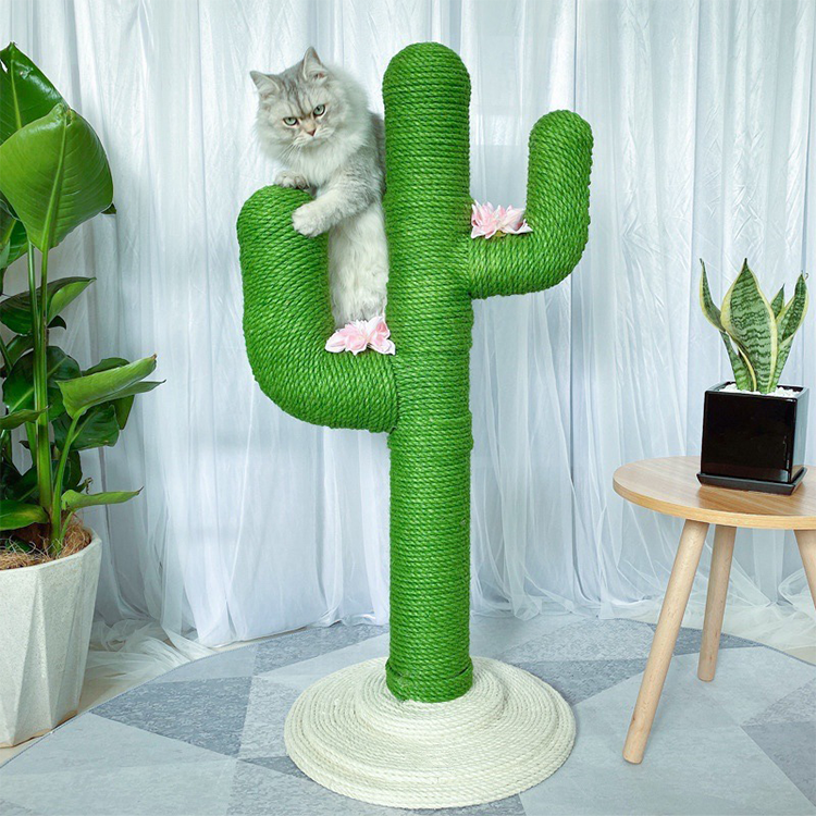 Factory Manufacturer Cat Scratching Cactus Cat Scratcher Featuring