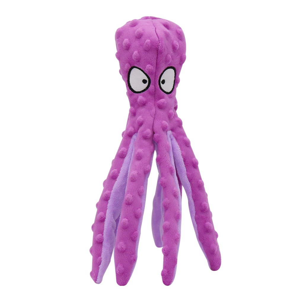 Dog Educational, Bite Resistant And Vocal Toys Octopus Plush Toys
