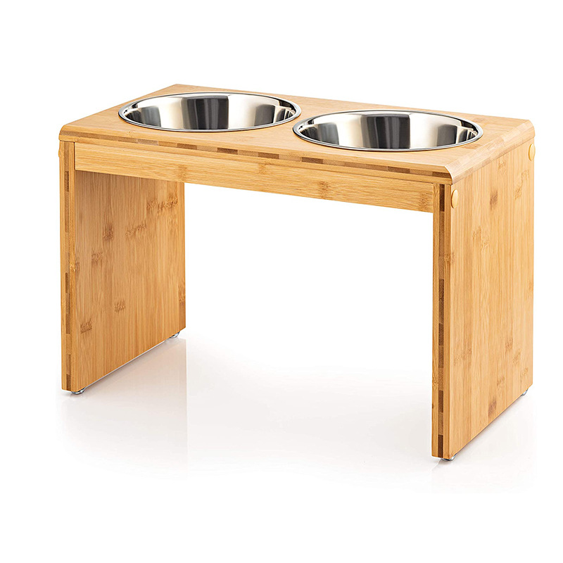 2022 Double High Foot Home Pet Feeding Bowl 