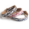 New Pet Collar Big PAI Series Dog Collar Old Flower PU Metal Buckle Dog Collar Leash 