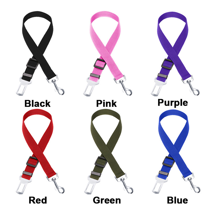 High Quality Accessories Luxury Safety Nylon Dog Car Seat Belts