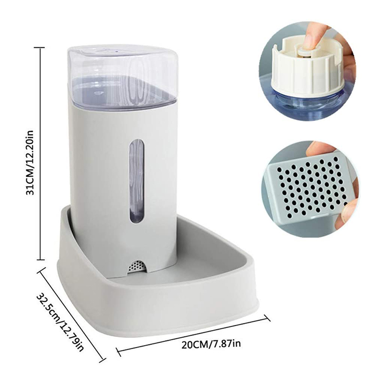 Automatic Pet Feeder Dog Water Dispenser 2 Pieces
