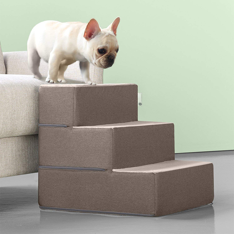 Memory Foam Pet Steps Easy Pet Stairs