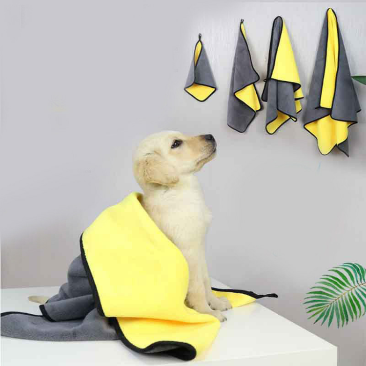Dog Bathrobe Towel Microfiber Pet Quick Dry Moistur Cute Cat Head Bathrobspet supplies microfiber dog bathrobe towel