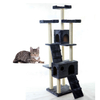 Wooden Luxury Activity Tall House Cat Tree Scratcher From Branches