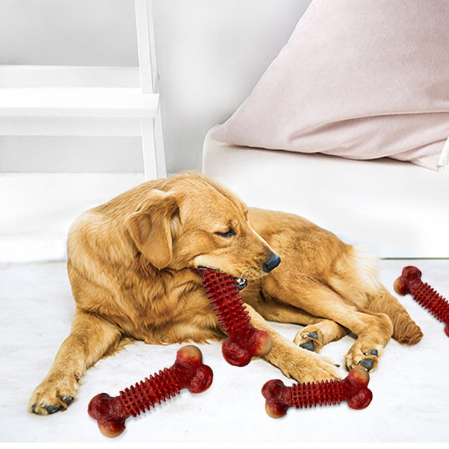 Pet Supplies Dog Molar Bite Stick Bone Phonation Toy