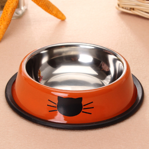 Pet Feeding Bowls Dogs Cats Pets Stainless Steel Dog Food Bowl