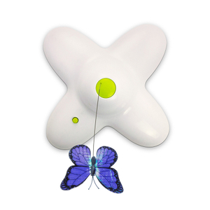 Interactive Funny Cat Toy with Butterfly Electric Automatic Rotating Cat Teaser Toy