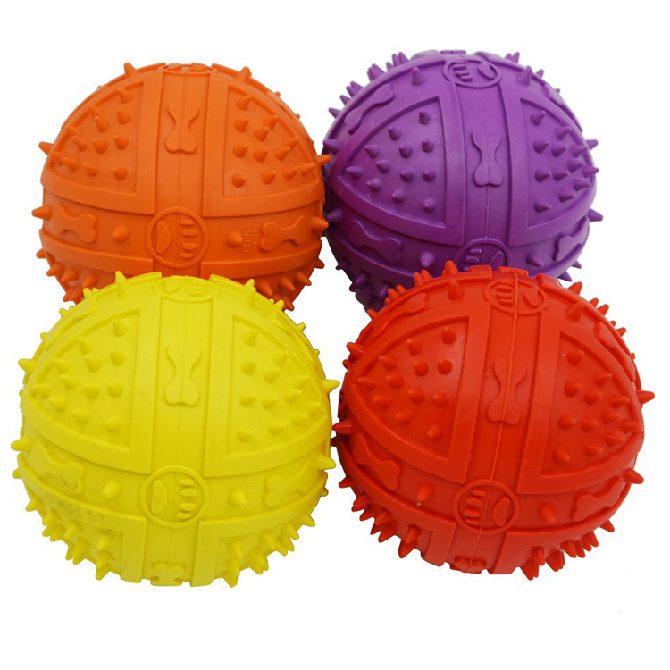 Pet Toy Wholesale Pet Vocal Toy Ball Dog Rubber Bite Resistant Vocal Ball