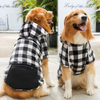 Autumn And Winter New Plaid Zipper Pocket Weiwang Big Dog Pet Clothes