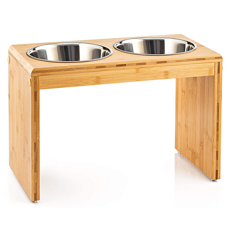 2022 Double High Foot Home Pet Feeding Bowl 